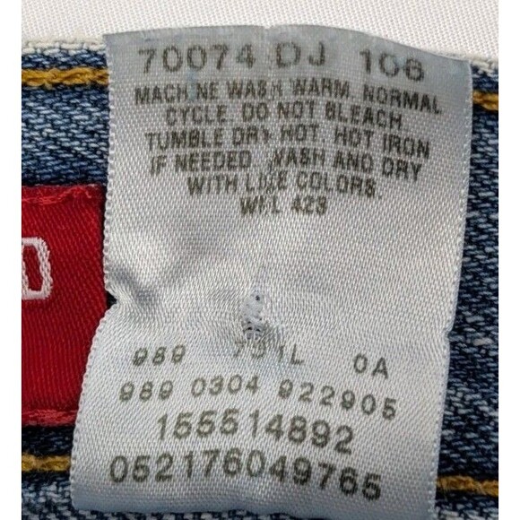 Vintage Levi's 550 Relaxed Tapered Leg Blue Denim Jeans Tag Size 12 MIS L - Picture 14 of 15